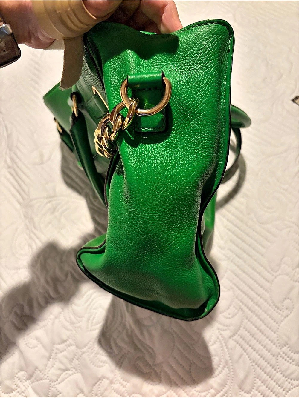 Michael Kors Green Satchel - Picture 6 of 9
